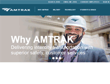 Tablet Screenshot of careers.amtrak.com