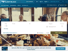 Tablet Screenshot of amtrak.com